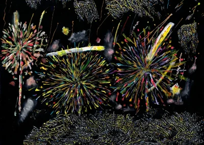 Fireworks 2 Painting by Gavin Matthews