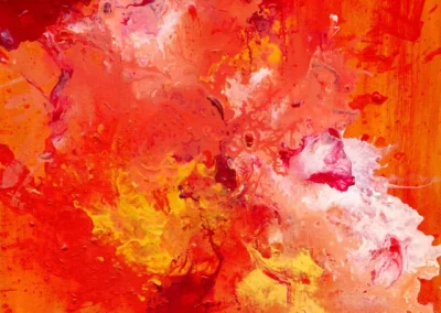 Orange Burst Painting by Gavin Matthews